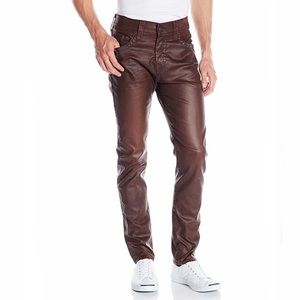 True Religion Men’s Dean Tapered Leather Pant